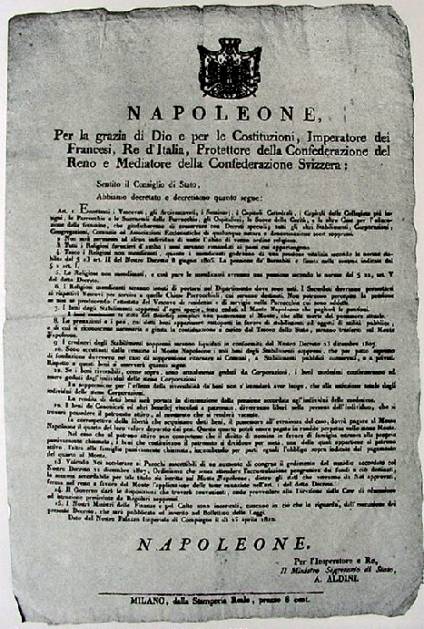 Decreto di soppressione napoleonico