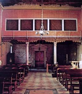 coro pensile chiesa di santa caterina di Mazzorbo isola di Mazzorbo, laguna di Venezia