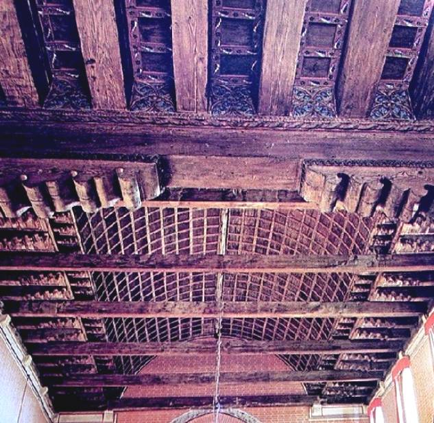 soffitto a carena di nave, santa caterina di mazzorbo, isola di Mazzorbo, laguna veneta, venezia