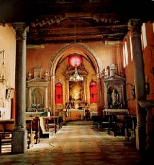 interno chiesa di Santa caterina di Mazzorbo, isola di Mazzorbo, laguna di Venezia